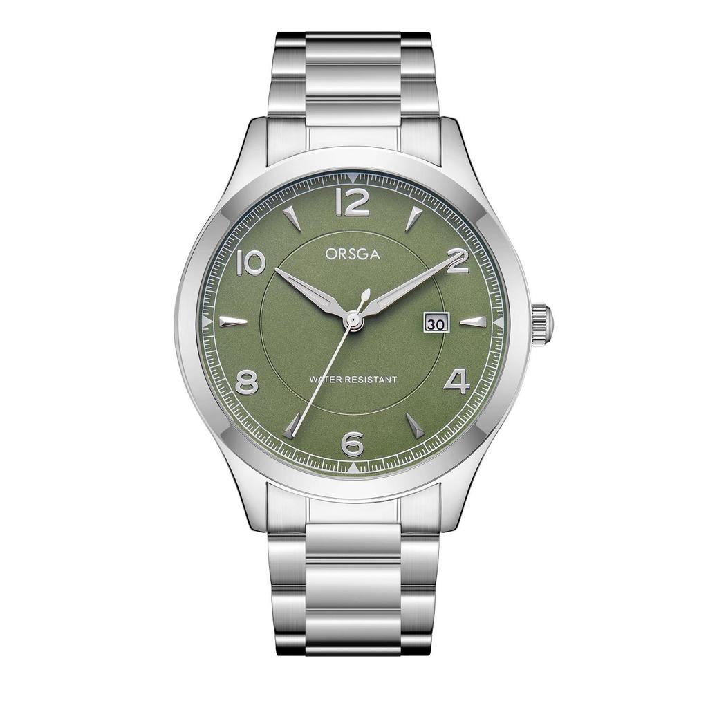 ORSGA Мужские Модные Водонепроницаемые Деловые Кварцевые Часы с Календарем