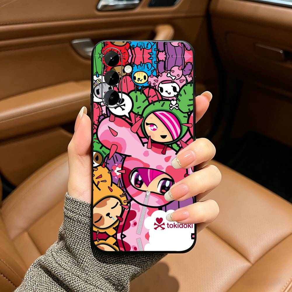 Ретро Милый Стиль T-Tokidoki Арт Чехол для Телефона Для Samsung Galaxy A73,A71 A72,A70,A53,A52,A51,Мягкий Силикон Черный Чехол