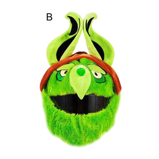 Чехол для шлема мотоциклиста Furry, пыленепроницаемый, устойчивый к царапинам, мягкий, мультяшный, забавный, полностью защищающий лицо чехол для шлема мотоциклиста