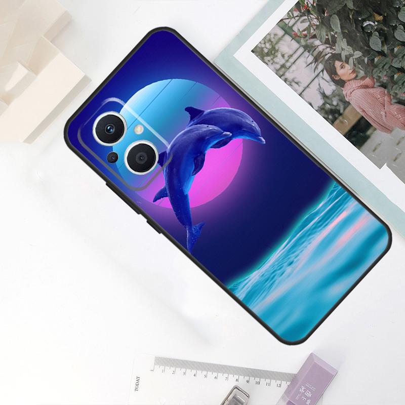 Чехол с дельфином для OPPO Reno 8T 4Z 5Z 11F 10 Pro 4 5 6 8 7 Lite OPPO Find X6 X5 Pro X2 X3 Neo Чехол