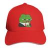 Sad Pepe Smoking BusinessUnisex Baseball Cap Breathable Mesh Back Adjustable Buckle Closure Moisture Wicking Quick Dry