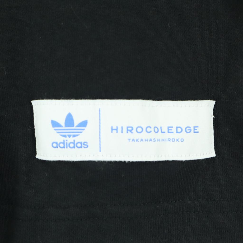 Футболка с логотипом adidas Trefoil, с коротким рукавом, XL, черная, мужская, б/у