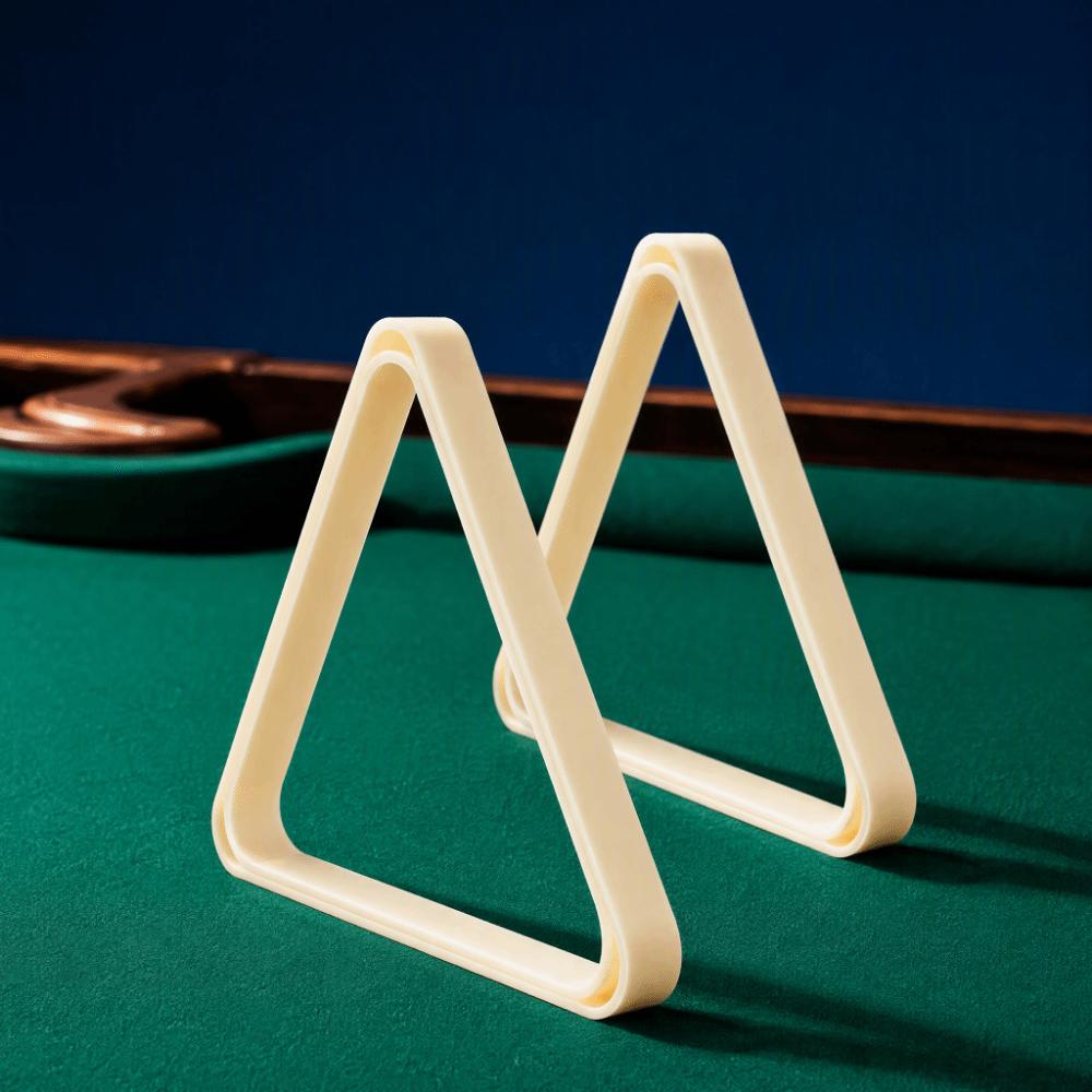 2pcs Strong Build Snooker Triangle Rack White Color Billiard Ball Frame For Snooker Game