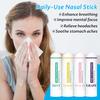 4 шт. назальные палочки ароматерапевтические ингаляторы для улучшения фокусировки легкое дыхание портативные эфирные масла с мятой эвкалиптом ментолом назальный ингалятор