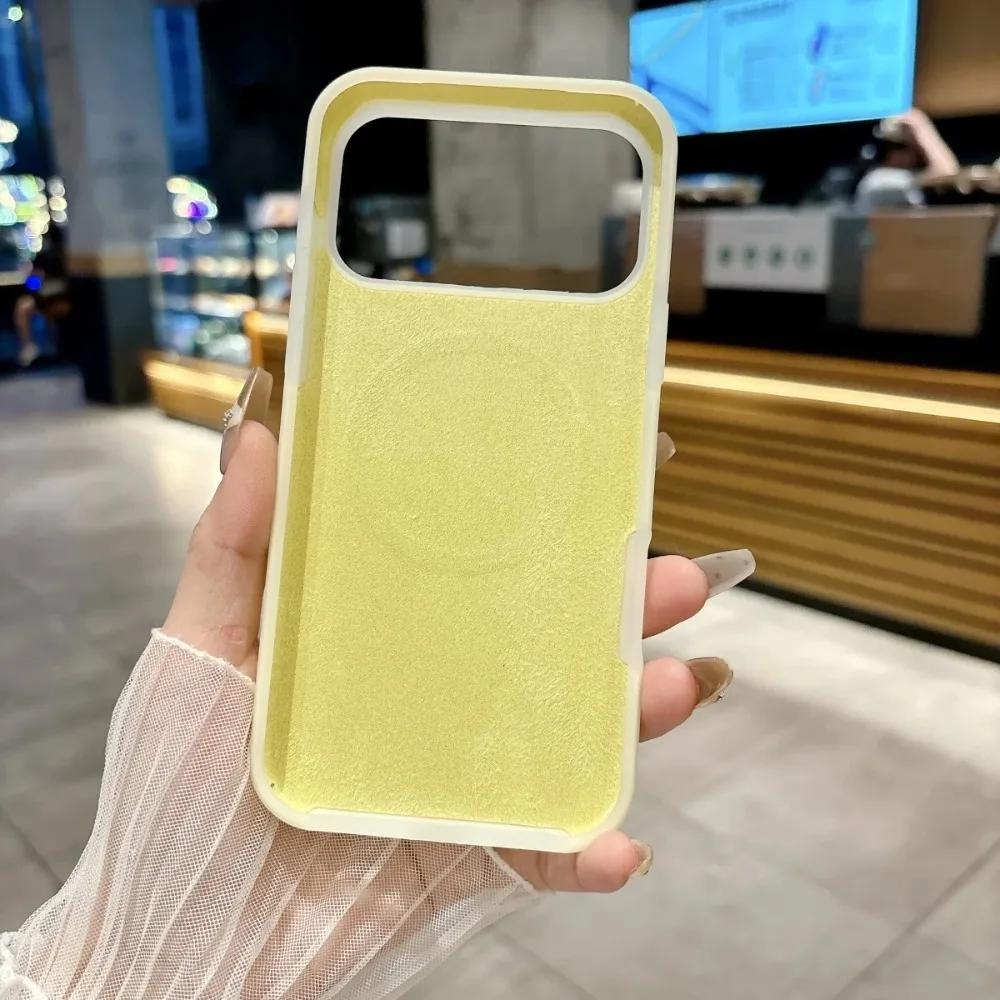 Модный INS Макарон Желейный Чехол с Беспроводной Зарядкой из PC+TPU для IPhone 17 Pro Max Air 16E 15 14 13 12 11 Plus Гладкая Задняя Крышка