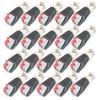 20Pcs Video Surveillance Male BNC Connector Adapter Plug Jack for CCTV Camera