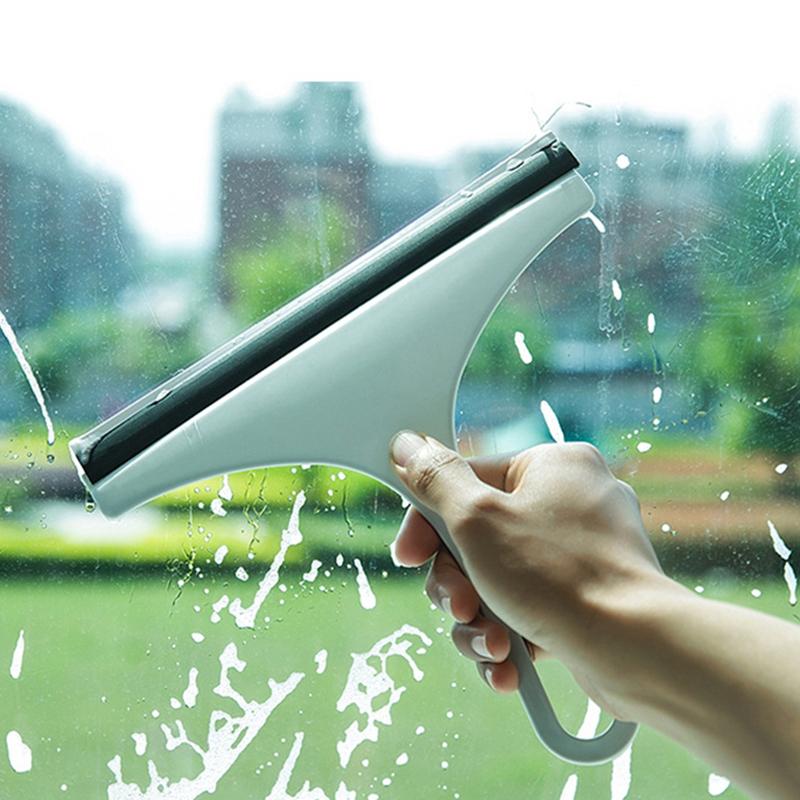 1 бытовой стеклоочиститель, t-образный мягкий резиновый скребок для мытья окон, для ванной комнаты, плитки, пола, чистки зеркал, ручной скребок