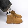 Глобальные желтые ботинки мужские ZHQ-HY727 весенние ботинки для отдыха на природе в британском стиле ботинки Martin с высоким берцем на толстой подошве