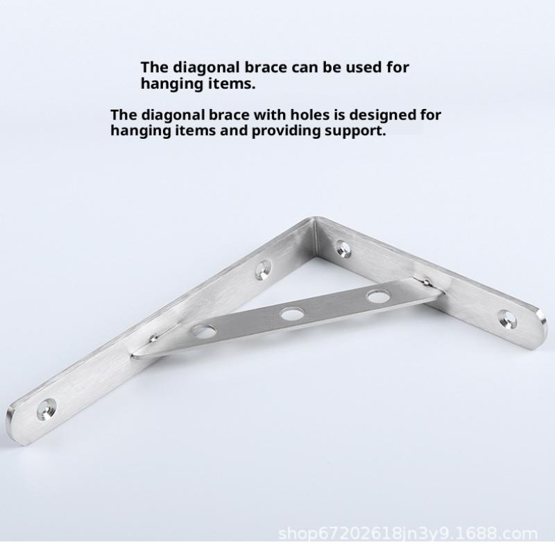 2Pcs Stainless Steel L Type Bracket Angle Bracket Heavy Duty For Wall Angle Bracket