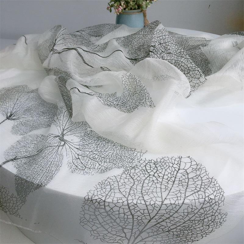 Art Studio Sketching Diy Tie-Dye Batik Plant Dyed Scarf Silk Wool Solid Color Scarf Fashion Silk Scarf Women