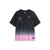Футболка унисекс с коротким рукавом и градиентным принтом Li Ning Badfive Seven Cities Collaboration, свободная, с короткими рукавами, черная, Xianxia-Pink AHST877-1