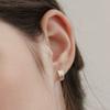 (Серебро 925 пробы) Викингские серьги-кольца EC3124