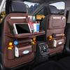 Car Back Seat Organizer Storage Bag with Foldable Table Tray Tablet Holder Tissue Box Auto Back Seat Bag Protector