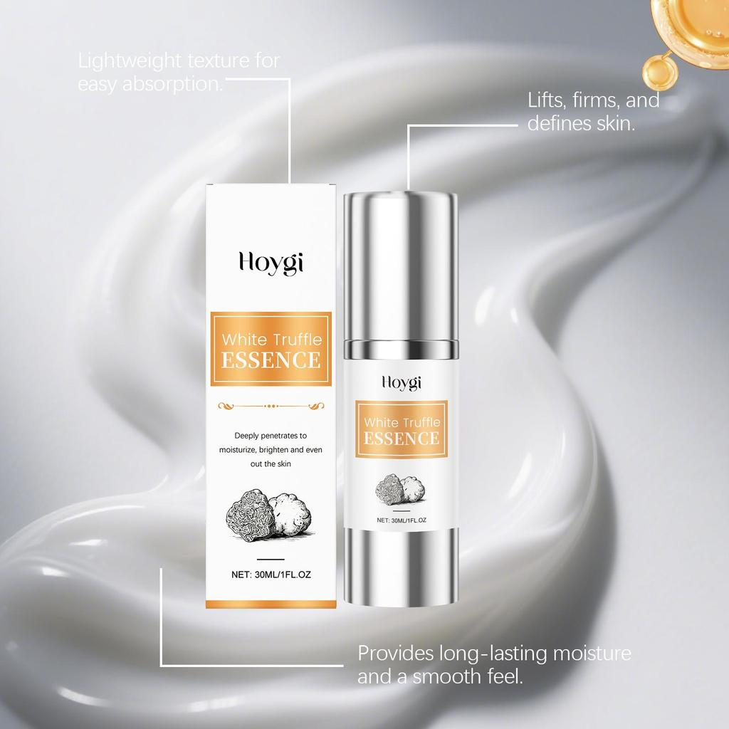 Hoygi white truffle moisturizing essence lotion moisturizes, soft, elastic, delicate texture, light, refreshing and non-sticky daily care 30ml