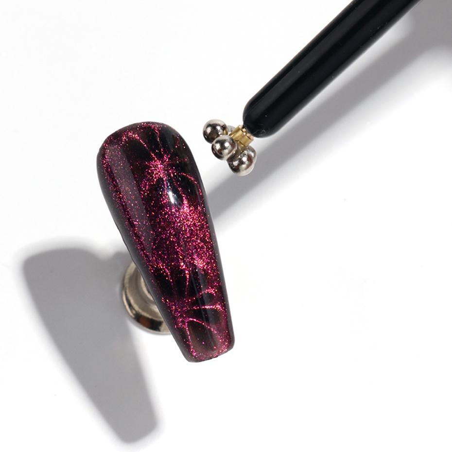 Xiaomi 1/2pcs Fancy Double Headed Cat Eye Magnet Pen for Nail Art Pens with Strong Magnetic Force Professional for Nail Manicure Tools