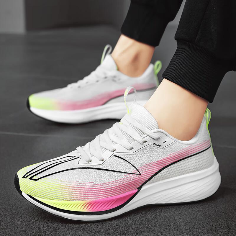 2025 New High-elastic Running Shoes for Boys and Girls, Children's Sports Students, High School Entrance Examination Marathon Racing Shoes for Men