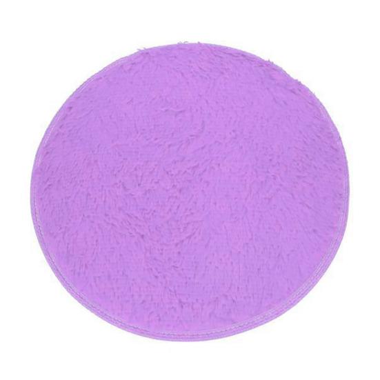 40cm Round Bathroom Bedroom Coral Fleece Soft Non-slip Floor Mat Rug Home Decor