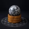 Indian Moonstone Sphere 50mm With Stand