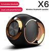 Домашний Bluetooth-динамик X6 TWS Беспроводной Мини-стереодинамик с мощным басом Поддержка TF-карты Портативное аудио для улицы