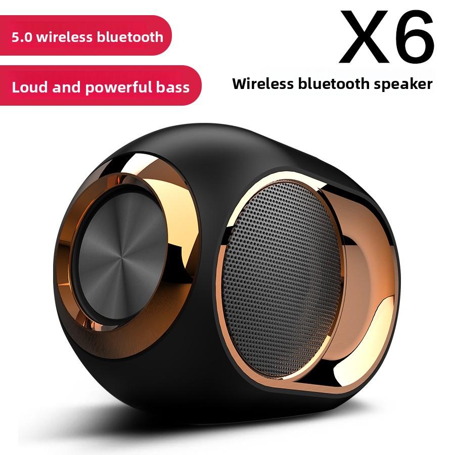 Домашний Bluetooth-динамик X6 TWS Беспроводной Мини-стереодинамик с мощным басом Поддержка TF-карты Портативное аудио для улицы