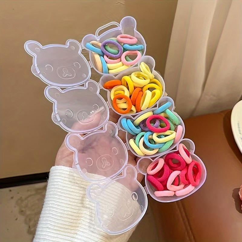 Классический органайзер разных форм, прозрачный пластиковый контейнер с застежкой-пряжкой, в форме сердца и медведя, запираемый настольный органайзер для украшений