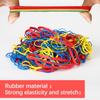 405 pcs assorted size rubber bands 0.68lbs Elastic colored rubber bands for office supplies rubberbands bulk mix colors and size with bag,Red (3-1/2