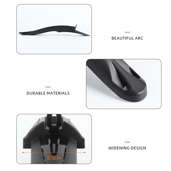 1 комплект велосипедных крыльев, легкие, портативные, с полным покрытием, толстые, широкие, универсальные, для горного велосипеда, передние и задние брызговики, аксессуары для велосипеда