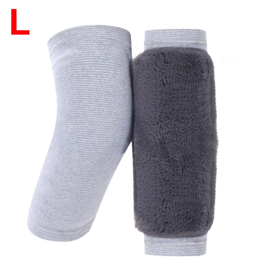 Knee Sleeves For Men Fluffy Thermal Knee Braces Leg Warmers Winter Plush Knee Pads Leg Sleeves Warmer For Skiing Cycling Running