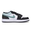 Jordan Air Jordan 1 износостойкие нескользящие низкие винтажные баскетбольные кроссовки мужские Черный Белый Зеленый 553558-131(Команда85-)