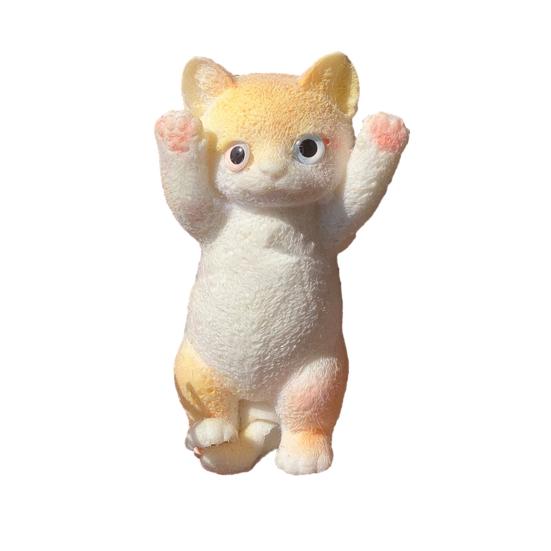 Реалистичная игрушка для кошек, сжимающая медленно восстанавливающийся мягкий TPR, снимает стресс, беспокойство, портативная для детей, подростков, взрослых, котят, животных, сжимающих сенсорную игрушку-фиджет