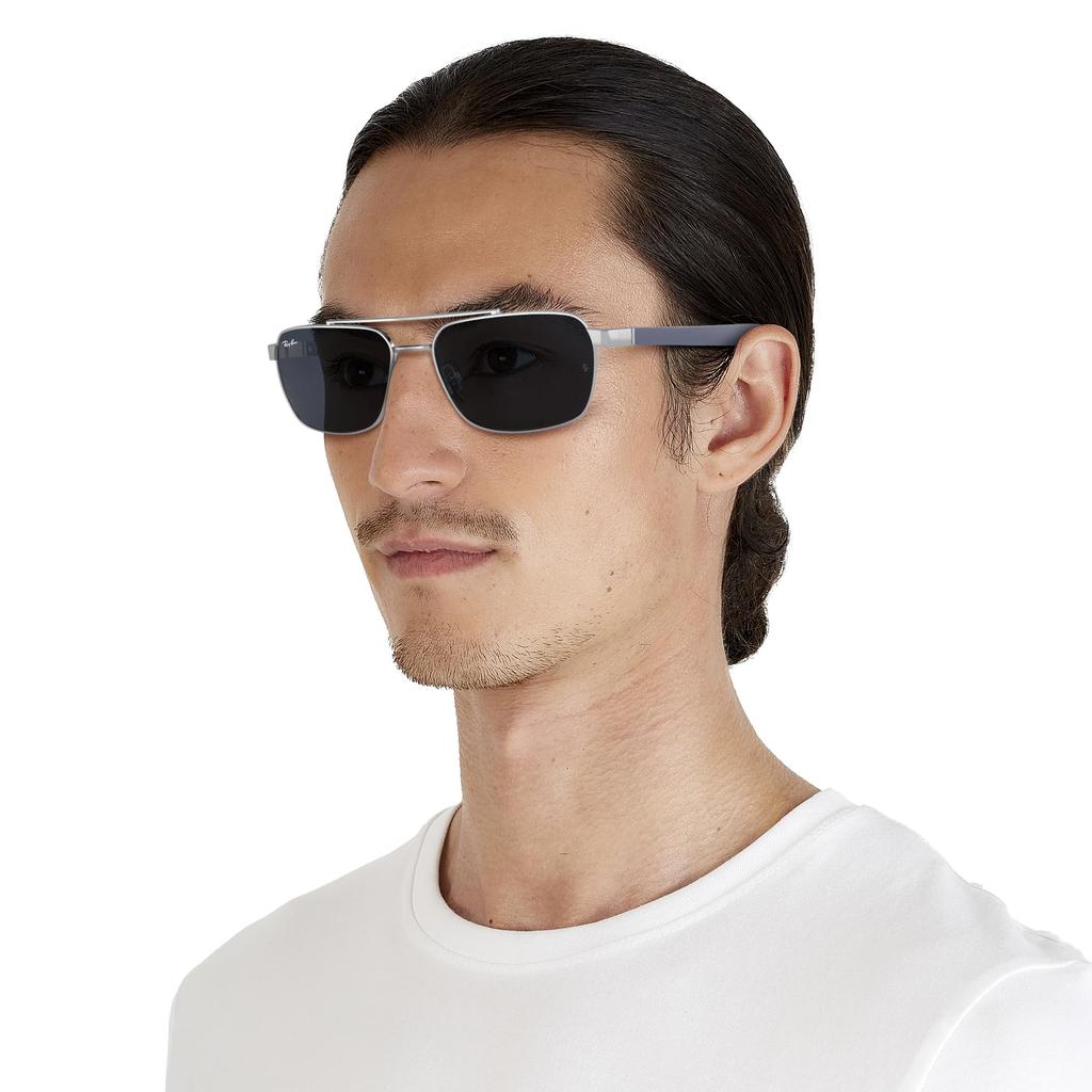 Солнцезащитные очки RB3701 SILVER 59 924387 Легкие [Ray-Ban] (Серебряный)