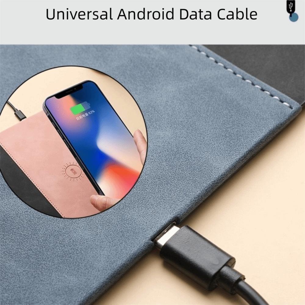 Non-slip Wireless Charging Mouse Pad PU Leather 2 in 1 Mouse Pad Home Office