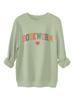 European Independent Casual Women's Bookworm Plush Sweatshirt