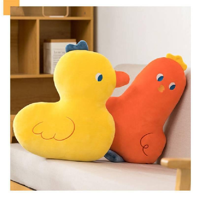 Мягкая пушистая плюшевая игрушка-подушка такса с вышивкой для спальни, комнаты, гостиной