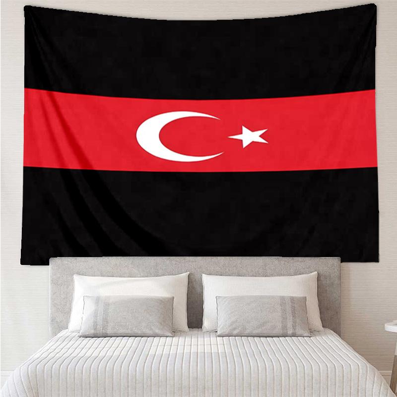 Turkish Flag Design Tapestry Room Decoration Wall Hanging for Living Room Bedroom, dormitory, Birthday and Christmas gifts