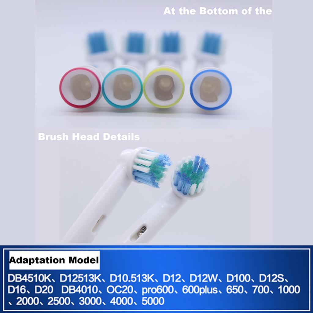Ramidos White Replacement Toothbrush Head 8 Packs Contains Four Color Coils