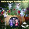 1Pcs Solar Angel Garden Lights Outdoor Waterproof Fairy Light Creative Lawn Lights For Garden Yard Landscape Decor