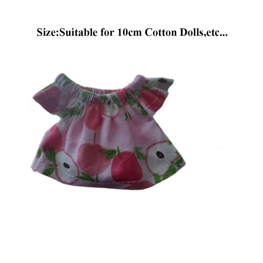 Multistyles Doll Jeans Dresses Fashion Doll Clothes Accessories Kids Toys for 10cm Cotton Dolls