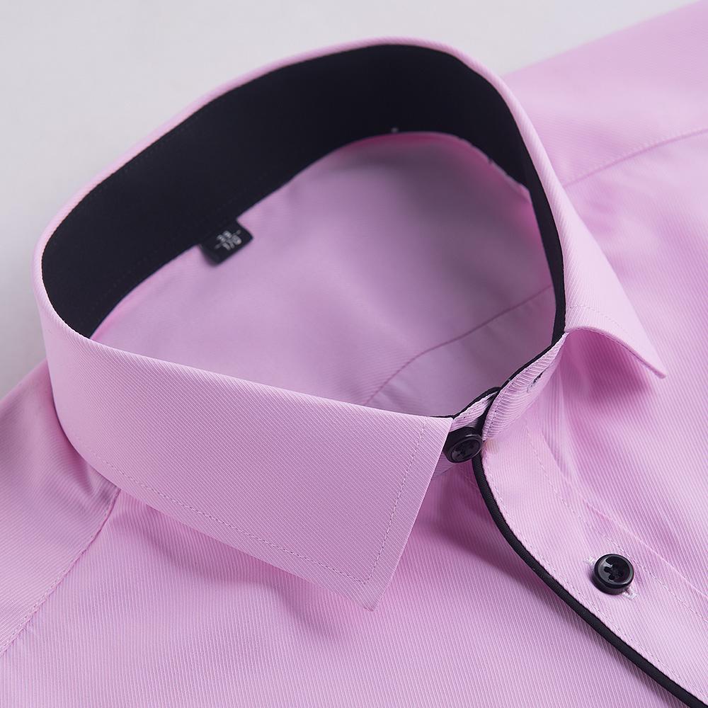 Классическая мужская рубашка с длинным рукавом, большие размеры