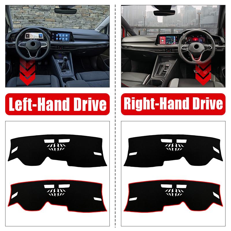 Автомобильные аксессуары для Volkswagen VW Golf 8 MK8 2022 2023, крышка приборной панели, избегайте света, козырек от солнца, анти-УФ-ковры