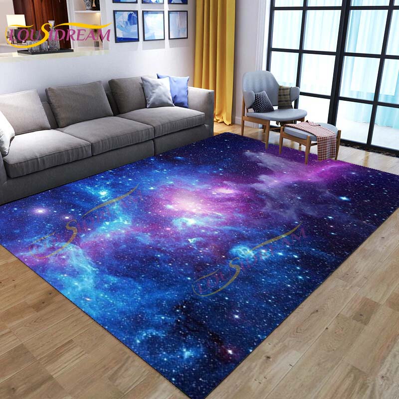 3D цветной космический коврик Galaxy ковер звездное небо ковер для гостиной спальня диван планета ковер детский игровой коврик напольный коврик домашний декор