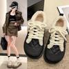 Женская обувь для сноуборда 2024 года, тренд осени и зимы, новые плюшевые кроссовки со шнуровкой разных цветов, женская теплая повседневная обувь из хлопка для активного отдыха