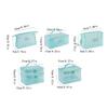 Square Transparent Mesh Cosmetic Bag Lightweight Storage Toiletry Bag  Camping