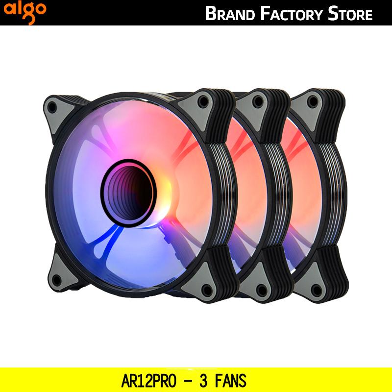 Aigo AR12PRO Корпус компьютера вентилятор ventoinha PC 120мм rgb вентилятор 4pin PWM Вентилятор охлаждения процессора 3pin5v Безграничное пространство argb 12см ventilador
