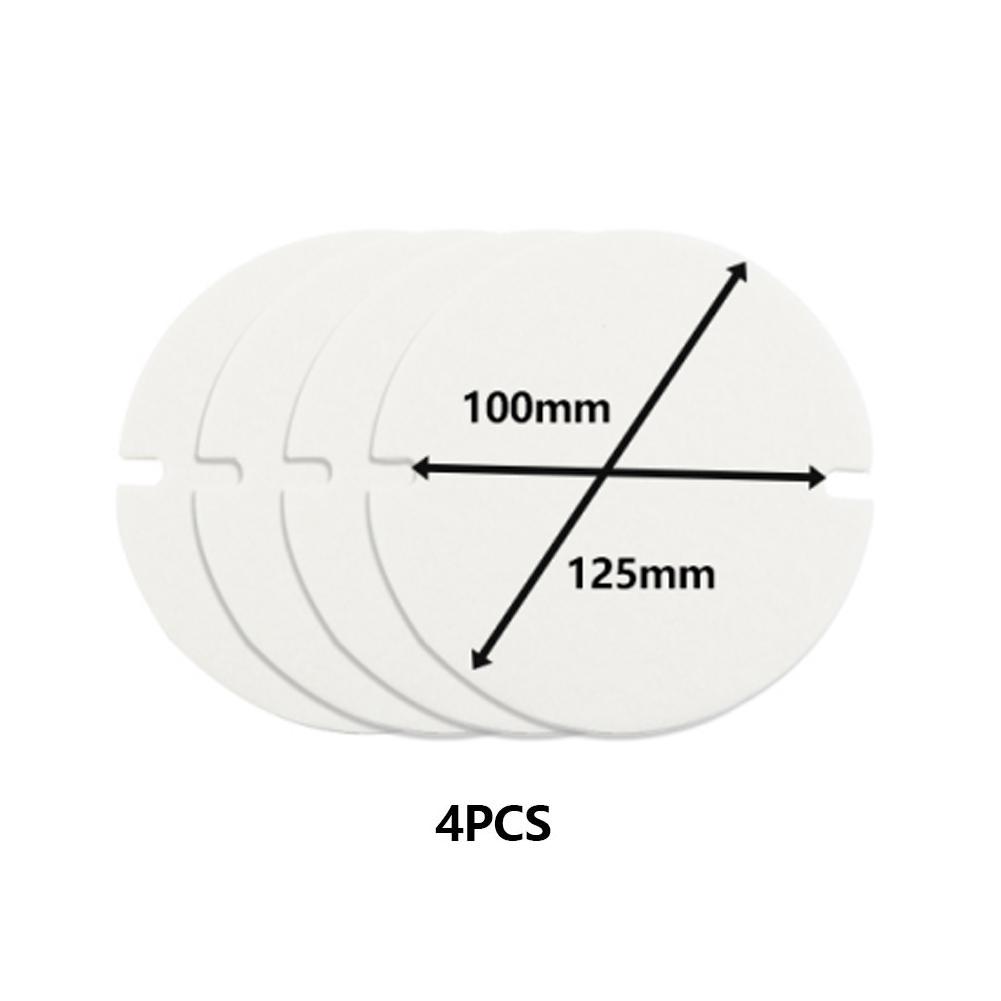 Стеклокерамическая бумага Уплотнение дверцы печи Уплотнение для заслонок дымохода 1200°C 125/155MM 2/4шт 2мм Материал прокладки дымохода