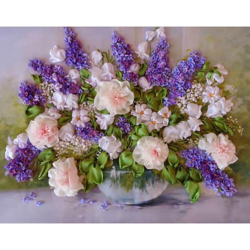 DIY 5D алмазная живопись полная круглая дрель ваза для цветов вышивка крестиком комплект настенное искусство мозаика горный хрусталь подарок домашний декор