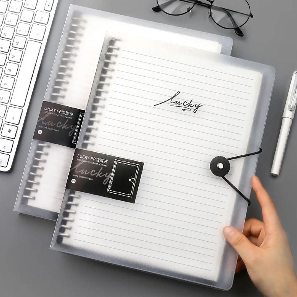 1Pcs Transparent Binder Cover A4/B5/A5 Inner Core Cover  for Office Stationery School Supplies