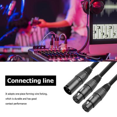 50см XLR разветвитель 3-контактный XLR разветвитель Папа на 2 Мамы Кабель 1 Папа на 2 Мамы XLR Y-разветвитель XLR Y-разветвитель Кабель