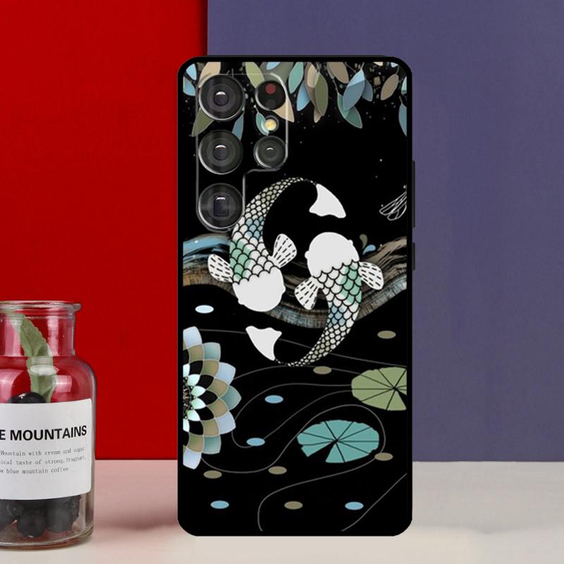 Чехол-футляр с изображением рыбы Кои Инь-Ян для Samsung Galaxy S25 Ultra S9 S10 S20 S21 FE S22 S23 Plus S24 Ultra