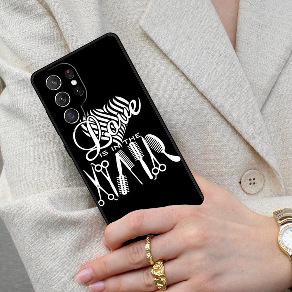 Hair Stylist Hairdresser Cell Phone Case for Samsung Galaxy S26 Ultra S25 S24 S23 S22 S21 S20 Note10 Cover